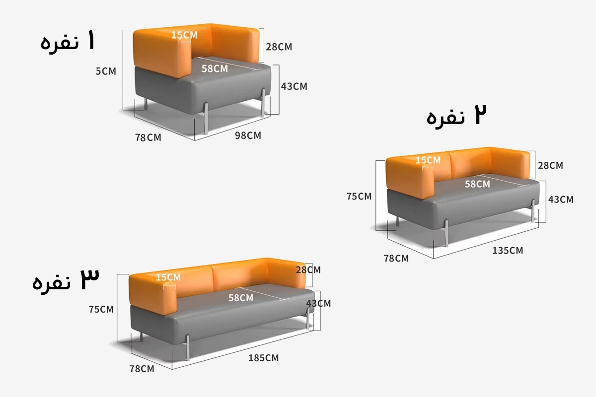 راهنمای جامع اندازه‌ استاندارد مبل برای دکوراسیون