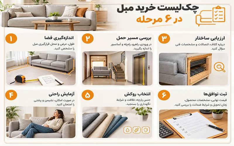 برای خرید مبل به چه نکاتی باید توجه کرد