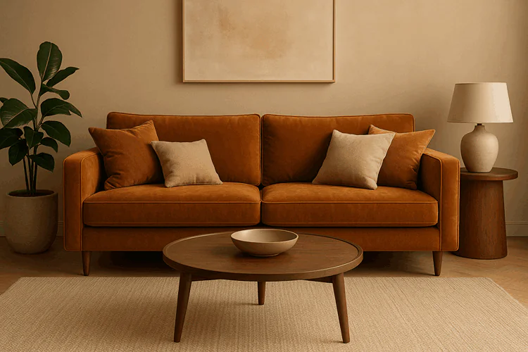 مبل قهوه ایی راحتی