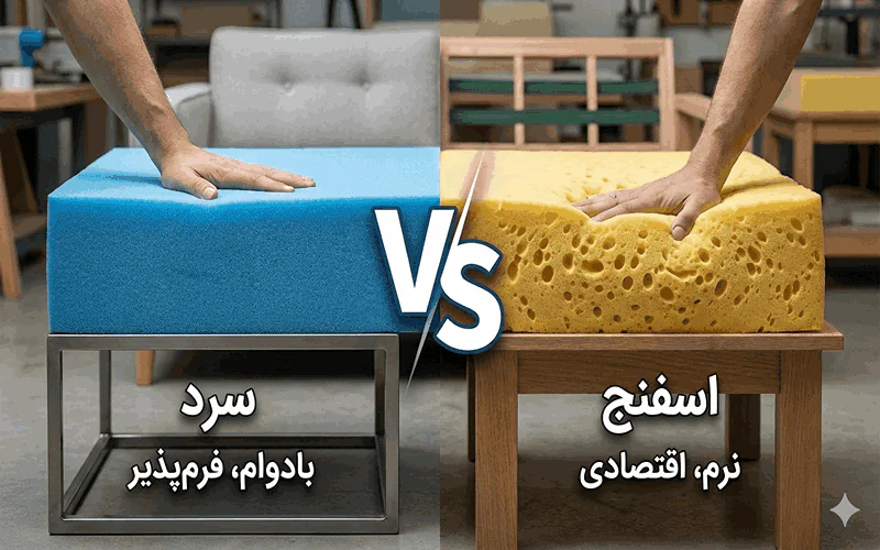 برای مبل فوم سرد بهتر است یا اسفنج؟